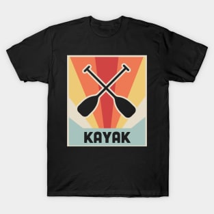 Vintage KAYAK Kayaking Paddles T-Shirt